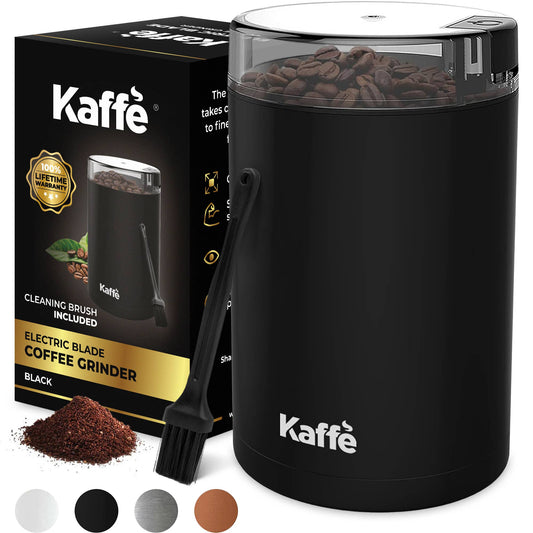 Kaffe - Kaffe Electric Coffee Grinder w/ Cleaning Brush - 3oz