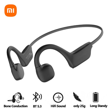 Bone Conductive Wireless Earphones Bluetooth 5.2 Open Headphones Sports Headset Waterproof Earhooks Headworn Loop