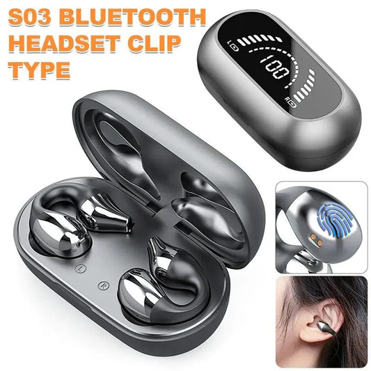 Wireless TWS Bluetooth Earphones Bone Conduction Style Sports Headset HD Call Capability Noise Canceling Stereo Earbuds