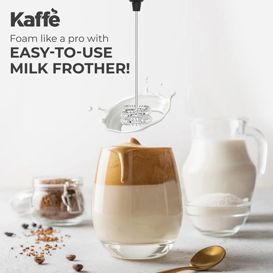 Kaffe Premium Milk Frother, Rechargeable, No Stand